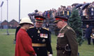 View: ct08678 Weeton Camp, Tercentenary Parade - Border Regiment, Kings Own Royal Border Regiment, 11.07.1980, Princess Alexandra with General Scotter and Colonel Hodgson