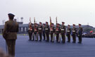 View: ct08680 Weeton Camp, Trooping the old colours- Tercentenary Parade - Border Regiment, Kings Own Royal Border Regiment, 11.07.1980