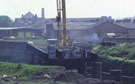 View: ct09458 Carlisle, dismantling the Goods bypass bridge over the River Caldew