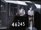 View: ct49633 Royal Train Carlisle to Euston, fireman Mr Stalker, June 1953. 